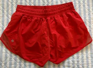 Carnation Red Lululemon Hotty Hot Shorts 2.5" thumbnail 2