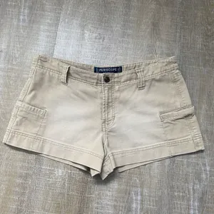 Vintage Periscope Y2K Khaki Cargo Shorts Low Rise Utility Mini Shorts 11 Bratz thumbnail 3