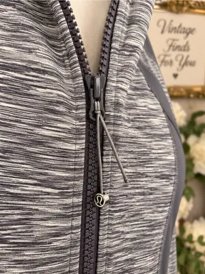 Lululemon Define Jacket Space Dye Gray White Full Zip Women’s Size 8 thumbnail 4