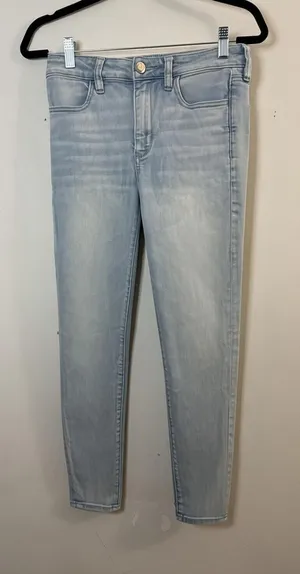 American Eagle Next Level Stretch Hi-Rise Jegging Jeans Women’s Light Wash thumbnail 1