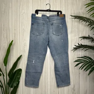 NWT American Eagle Plus Size Ripped Cool Classic Mom Jeans Crop Ankle 16 Short thumbnail 2