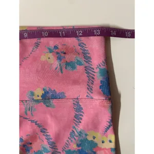 LoveShackFancy x Beach Riot Pink Floral Biker Shorts NWOT Size L thumbnail 8