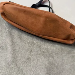 Reversible Vegan Leather Hobo Bag Black Brown Colorblock Slouchy Minimalist BOHO thumbnail 13