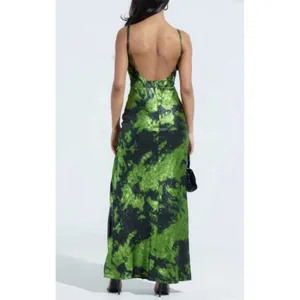 The AKIRA Label Lennon Printed Metallic Maxi Dress NWOT 2X Homecoming thumbnail 2