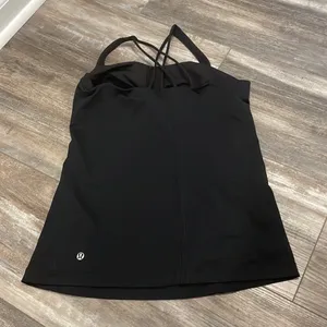 Lululemon Free to Be Black Strappy Tanktop thumbnail 4