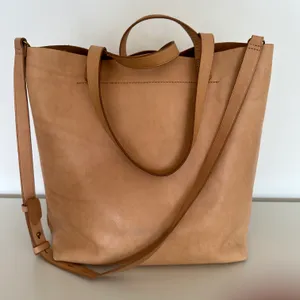 Madewell The Medium Transport Bag Tan Natural Crossbody Leather Tote Purse Bag thumbnail 6