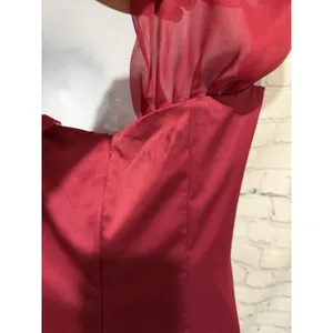 Oh Polly Satin Corset Mini Dress in a Rich Pink size 6 thumbnail 6