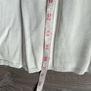 NEW Meshki White Jasmyn Wide Ribbed Flute Skirt in White Medium thumbnail 10