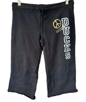 Jones & Mitchell Women's University Of Oregon UO Ducks Capri Sweatpants M thumbnail 1