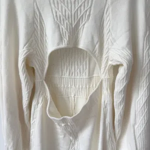 Free People Women's White Emmaline Knit Mini Sweater Dress Size‎ Large NWT thumbnail 10