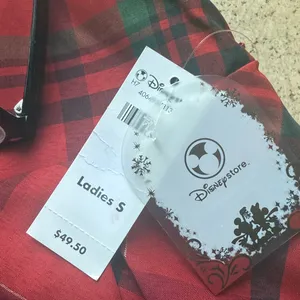 NWT Disney Red Plaid A-Line Skirt S satin taffeta toule christmas 28”waist thumbnail 12
