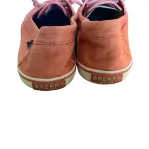 Sperry Woman’s Coral Slip On Canvas Boat Shoes Size 8 thumbnail 5