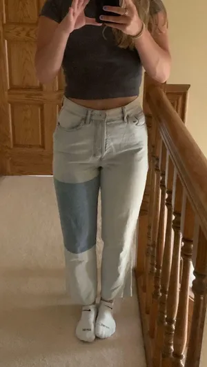 PacSun Dad Jeans With Denim Patches thumbnail 1