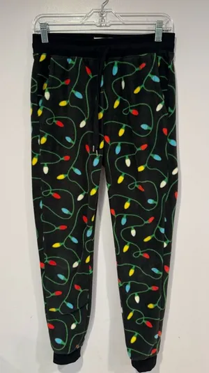 Tipsy Elves lightbulb‎ Christmas pajama joggers thumbnail 1
