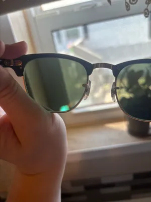 Ray-Ban Clubmaster Black and Gold Classic Sunglasses thumbnail 6