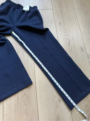 Old Navy Sport Bounce Fleece Wide Leg Pants Navy Blue Size XS NWT thumbnail 6