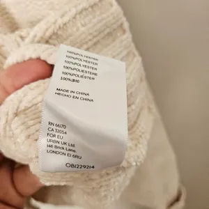 Urban Outfitters Sweater Cozy Cream Turtleneck Ruffle Cropped Neutral Chenille thumbnail 8
