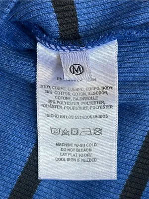 NWT Anthropologie T. La Ruffled turtleneck Top blue black minimalist fall chic M thumbnail 12