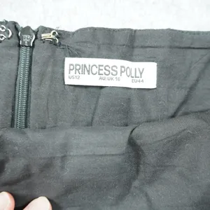 Princess‎ Polly Pinstripe Corset Top Grey Brown Stripe Sweetheart Camisole Party thumbnail 5