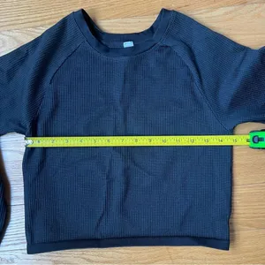 Cropped Fitted Long Sleeve Thermal Aerie Offline Waffle Athletic Hiking Size XL thumbnail 4
