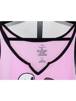 Disney The Nightmare Before Christmas Jack & Sally Graphic Tank Top 3X (22W-24W) thumbnail 3