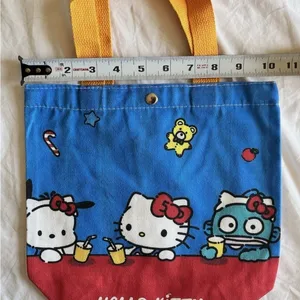 Hello Kitty Tote Bag Sanrio Travel Groceries Purse Carry All Kawaii NWT thumbnail 6