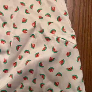 ZARA Watermelon Print Satin Effect Crisscross Lace-Up Tie Back Crop Top‎ Size XS thumbnail 12