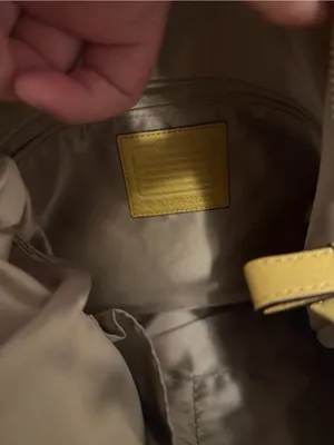 Coach Isabelle Madison Butter Yellow Shoulder Bag thumbnail 7