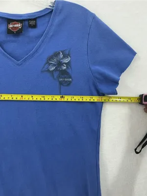 Harley‑Davidson Royal Blue Short Sleeve Tee with Winged Logo 1059 thumbnail 4