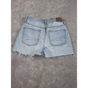 American Eagle Women's‎ Mom Shorts Size 00 Embroidered Daisies thumbnail 5
