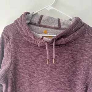 Carhartt Newberry Cowl Neck Hoodie Mauve Purple Berry Sweatshirt Workwear thumbnail 3