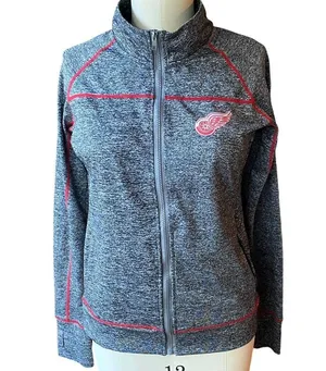 DETROIT RED WINGS Hockey Team Apparel Zip Up Jacket ~ Women's Size LARGE thumbnail 2