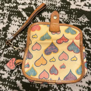 Vintage Dooney & Bourke Heart Wristlet thumbnail 4