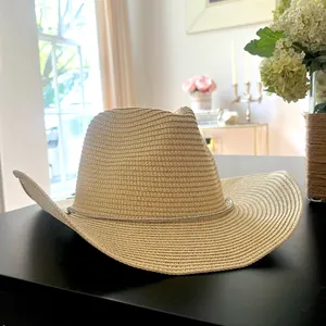 NWT STYLINE Tan Cowboy/ Cowgirl Hat thumbnail 2