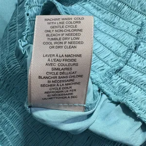Philosophy women pullover shirt aqua short sleeve vneck gathered light fun Small thumbnail 7