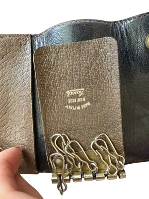 GUCCI Vintage Brown Keyholder Wallet Womens thumbnail 2
