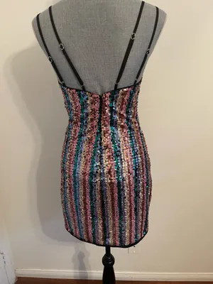 Lovers + Friends Mini Dress Sequin . Size XS thumbnail 4