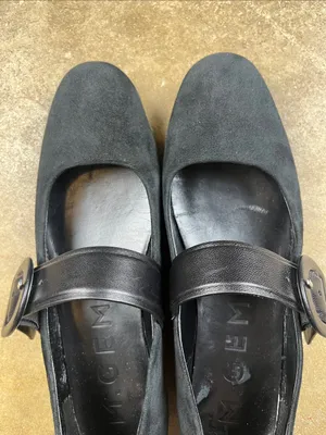 M. Gemi Adelina Black Genuine Suede and Leather Buckle Mary Jane Size: 36 (US 6) thumbnail 11