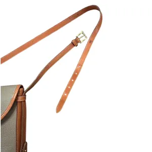 Dooney & Bourke Vintage Leather Shoulder Taupe Tan Cavalry Spectator Crossbody thumbnail 12