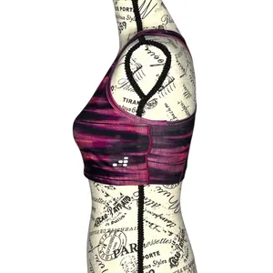 BCG (M) Pink Gradient Racerback Sports Bra Tru‑Wick Fabric Removable Pad Area thumbnail 2