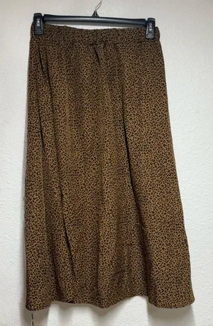 Brown Leopard Skirt Size XL thumbnail 1