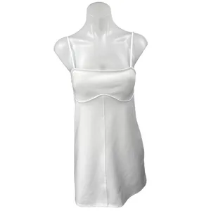 Zara White Sleeveless Square Neck Cami Camisole Slip Tank Mini Dress Size S thumbnail 3
