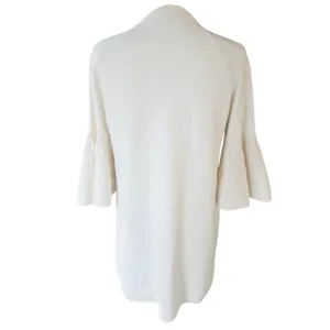 Anthropologie Moth Cream Ivory‎ Bell Sleeve Knit Sweater Shift Dress Medium thumbnail 4