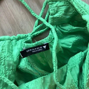 Zara Textured Green Maxi Dress sz M Blogger Fave thumbnail 5