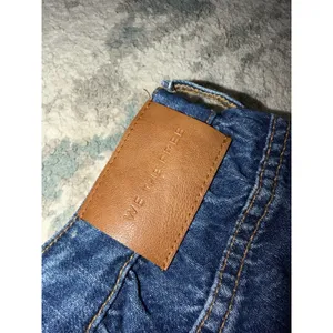 We The Free Denim Micro Mini Skirt Size 25 Dark Wash Built-In Shorts thumbnail 4