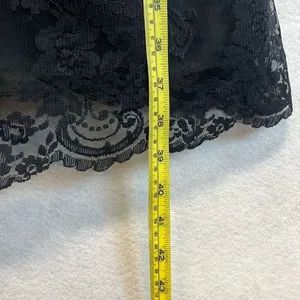 WHITE HOUSE BLACK MARKET Dress Womens Size 4 Black Lace Lined Strapless Cocktail thumbnail 7