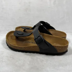 Birkenstock Gizeh Black Birko-Flor Thong Sandals Womens‎ 36 L5 Made in Germany thumbnail 7
