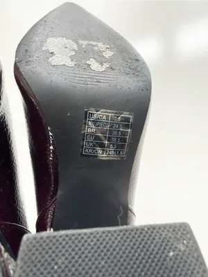 Forever 21 Burgundy Wine Pointed Booties size 7.5 thumbnail 6