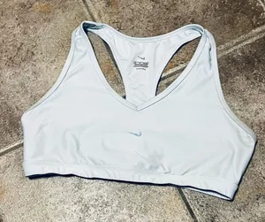 Nike DRI-FIT Baby Blue Sports Bra Sz L thumbnail 1