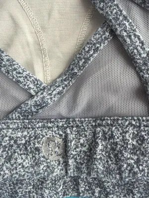 Lululemon Gray Heather Cross-Back Sports Bralette size 10 thumbnail 3